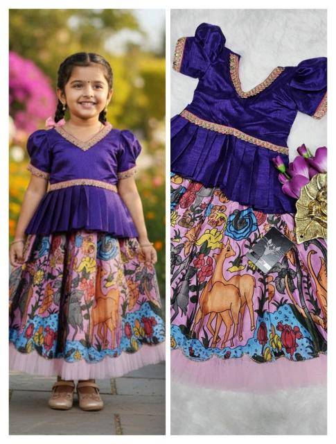 NEW LAUNCING KIDS LEHENGA CHOLI silk Kids fashion wholesale Surat